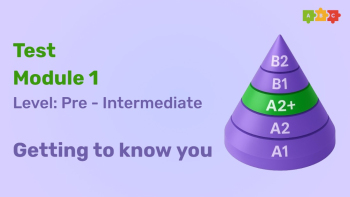 Промежуточный тест Pre-Intermediate Module 1