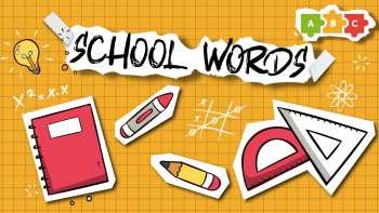 Stationery and school words