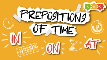 Prepositions of time
